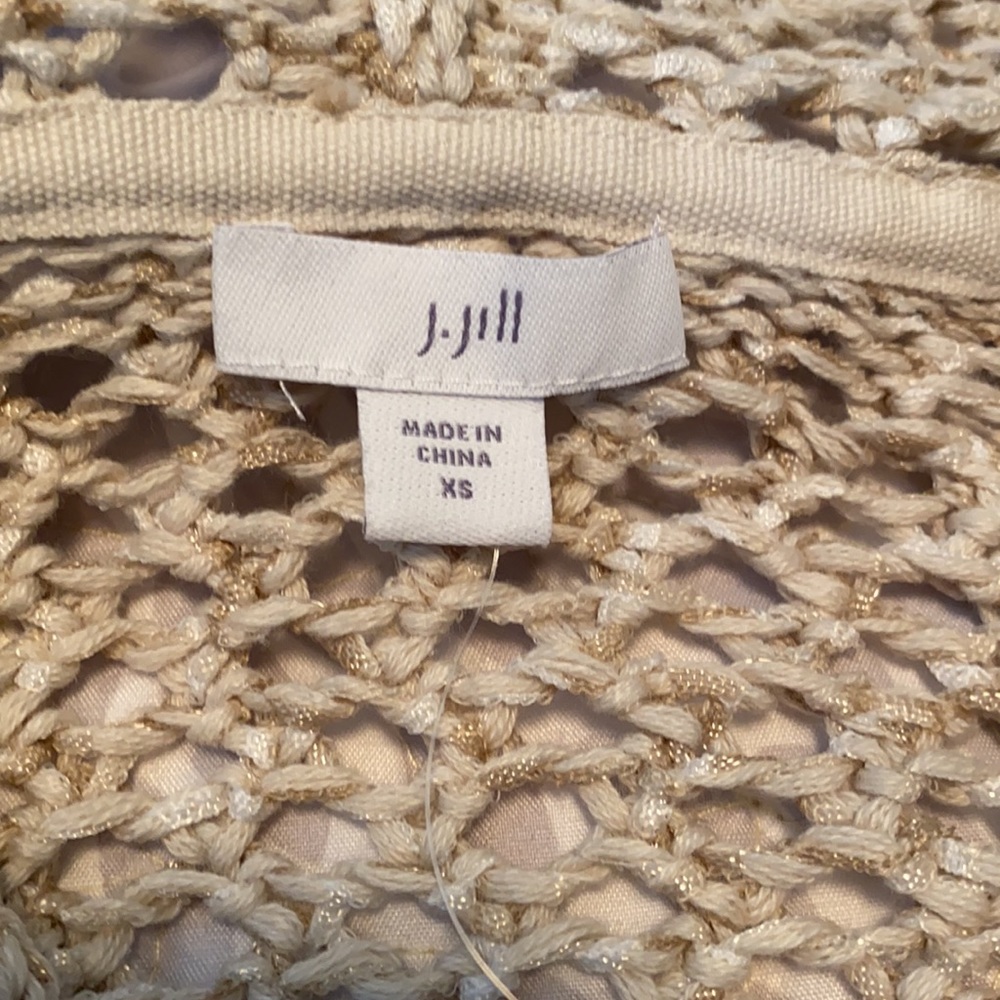 NWT J. Jill Crochet Hooded Sweater J Jill - Picture 5 of 11